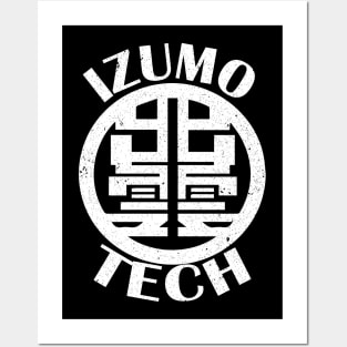 KAIJU No 8 : IZUMO TECH (WHITE & GRUNGE) Posters and Art